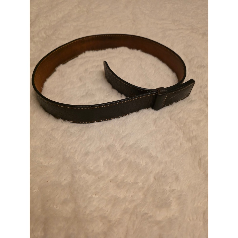 Tony Lama Womens 34 Dark Brown Leather Western Belt 75514 USA Made cowgirl boho